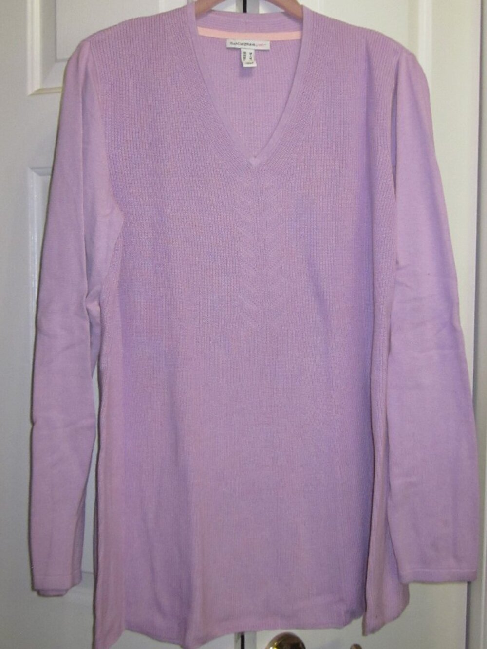 Isaac Mizrahi Swing Shaker Stitch Sweater Sz M